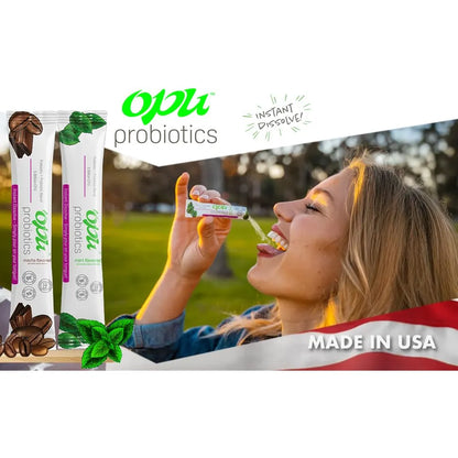 Opu Probiotics Mint Moca Instant Dissolve 5 Mil Millones UFC Salud Intestinal