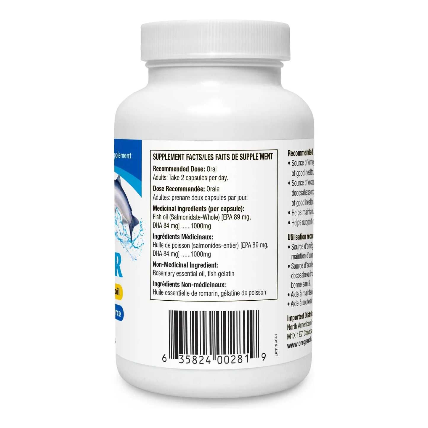 Capsulas Aceite Pescado Hierbas Especias Norteamericanas Polar Power 60 Unidades