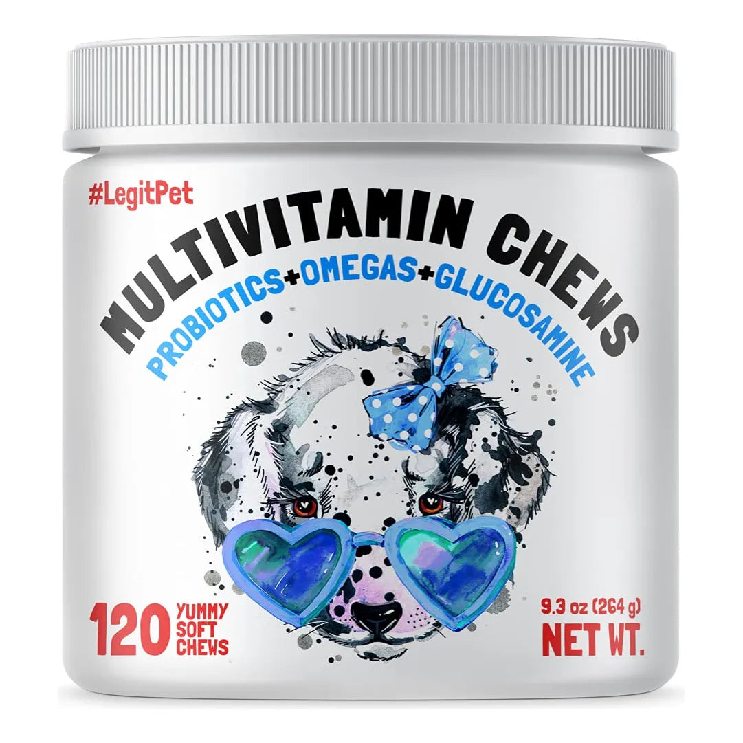 Vitaminas Masticables Para Perros Con Glucosamina 120 Unidades Salud Articular Y Pelaje Brillante