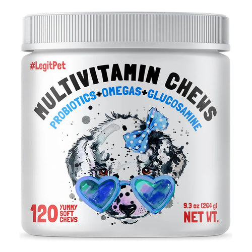 Vitaminas Masticables Para Perros Con Glucosamina 120 Unidades Salud Articular Y Pelaje Brillante