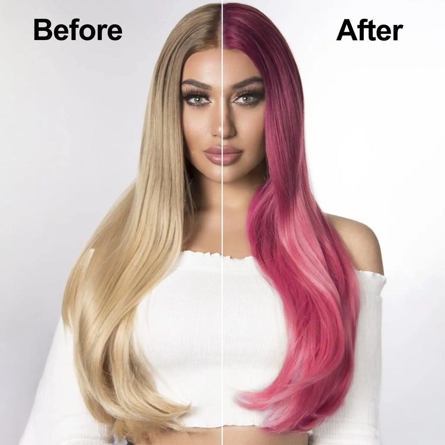 Champú Colorante Cabello Rojo Vino 3 En 1 Limpia Tiñe Y Nutre 16.9 Onzas