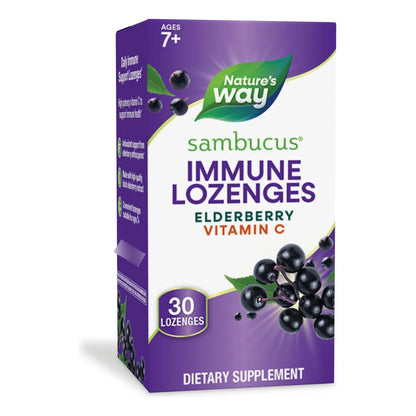 Nature's Way Sambucus Saúco Con Vitamina C 30 Pastillas Apoyo Inmunológico