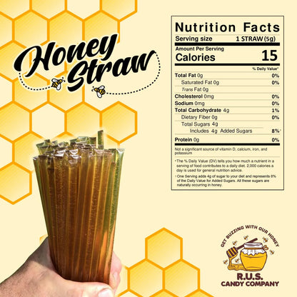 Palitos De Miel Natural Para Té Y Aperitivos 50 Unidades Sabor Trébol Puro