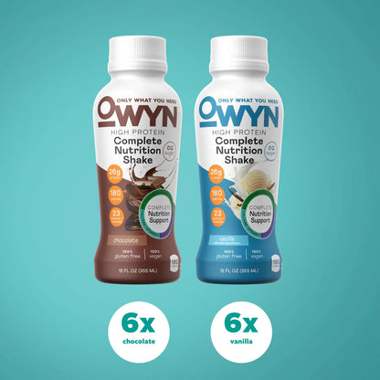 Batido Nutricional Vegano Alto En Proteínas Chocolate Y Vainilla 12 Onzas