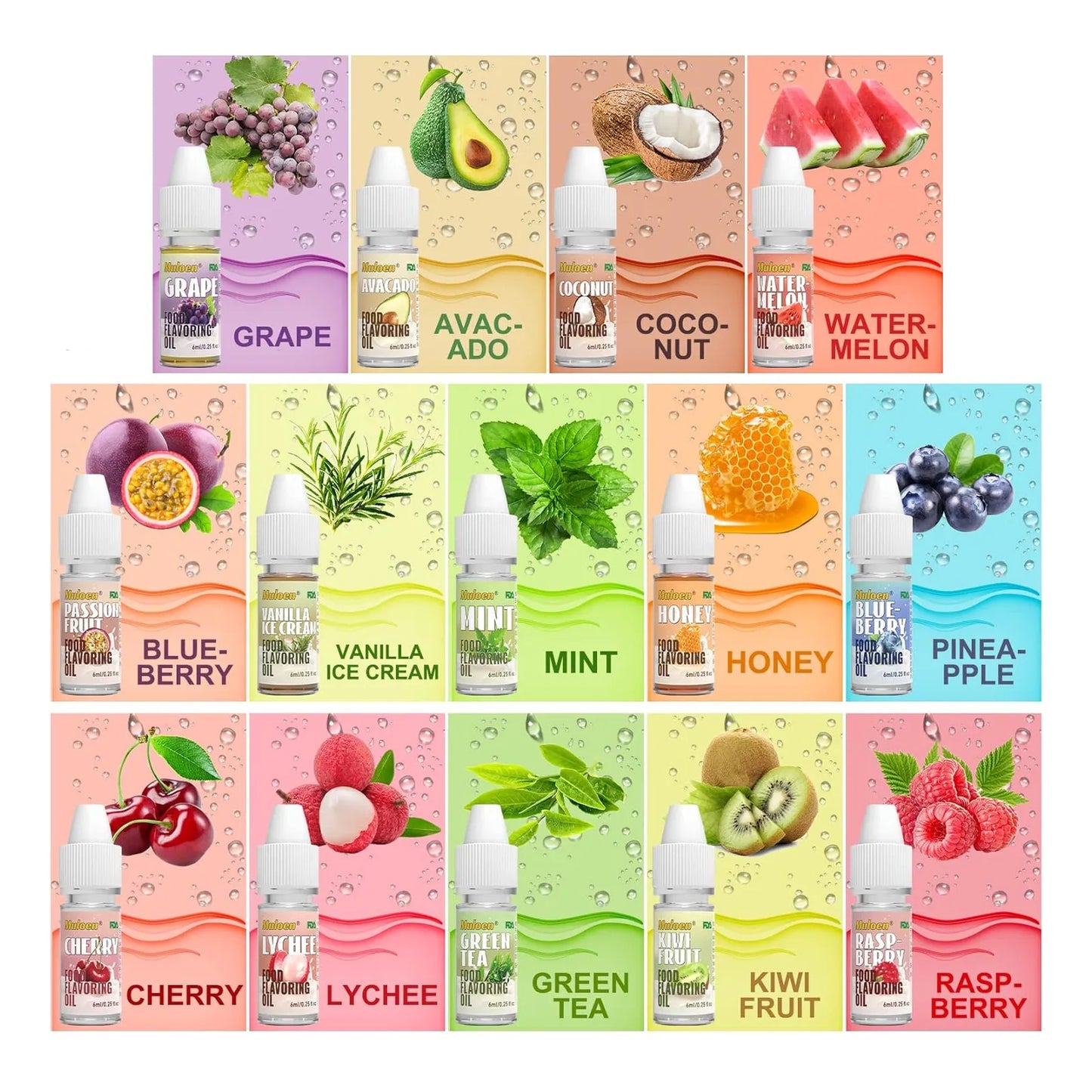 Aceite Aromatizante 28 Sabores 100 Puro Extracto Liquido Natural Multi Uso