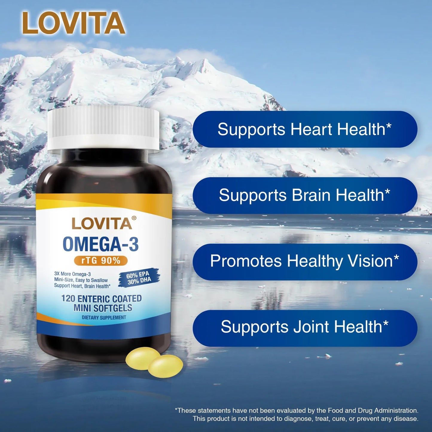Aceite De Pescado Omega 3 2000 Mg Alta Absorcion 90 Capsulas Blandas Facil De Tragar