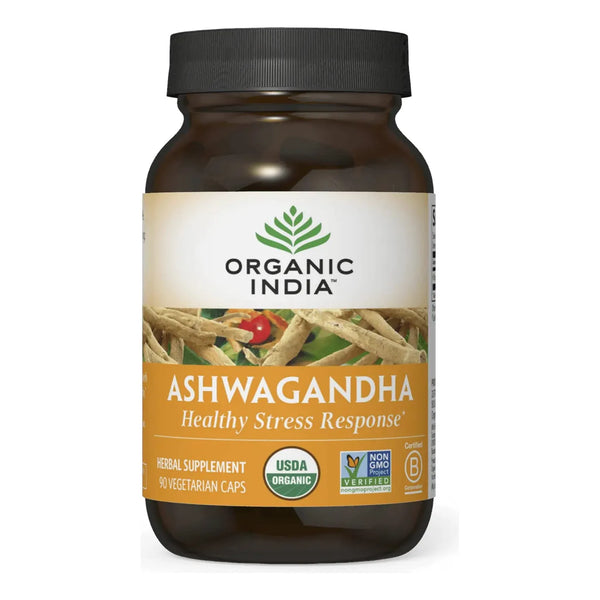 Cápsulas Orgánicas De Ashwagandha Suplemento Vegetal Para Estrés y Energía