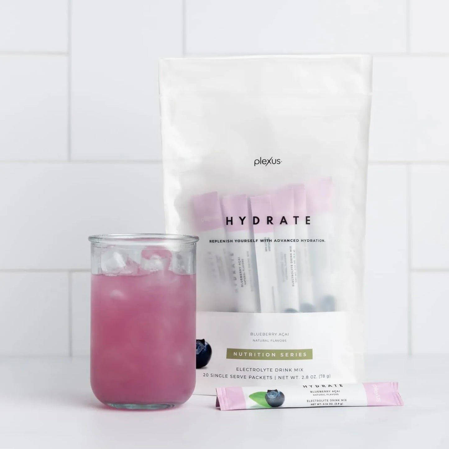Bebida Hidratante De Acai Y Arándano Sin Calorías Sabor Refrescante