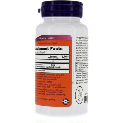 Astaxantina 4mg 90 Capsulas Blandas Proteccion Celular Antioxidante Potente