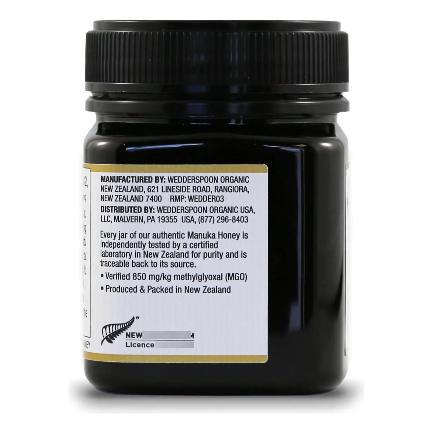Miel De Manuka Cruda MGO 850+ 250g Premium Nueva Zelanda