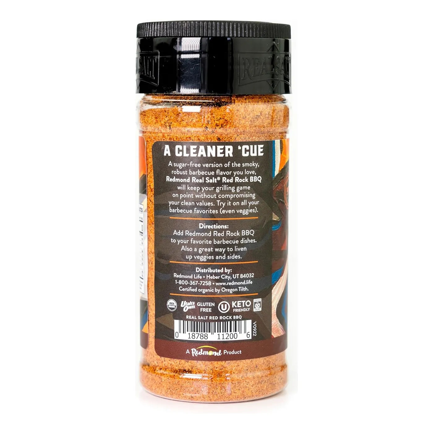 Sal Marina Redmond Real Coctelera Bbq 200g Sin Refinar Sin Gluten