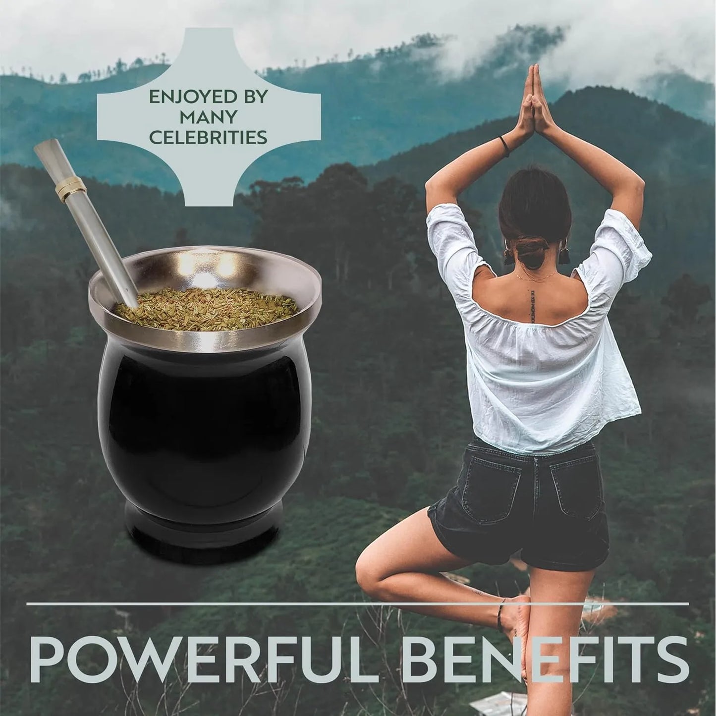 Juego De Tazas De Te Y Calabaza Natural De Yerba Mate Con Bombillas Y Cepillo Tradicional Premium