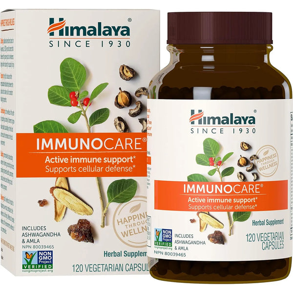 Cápsulas Himalaya Immunocare 840 Mg Apoyo Inmunológico 120 Unidades