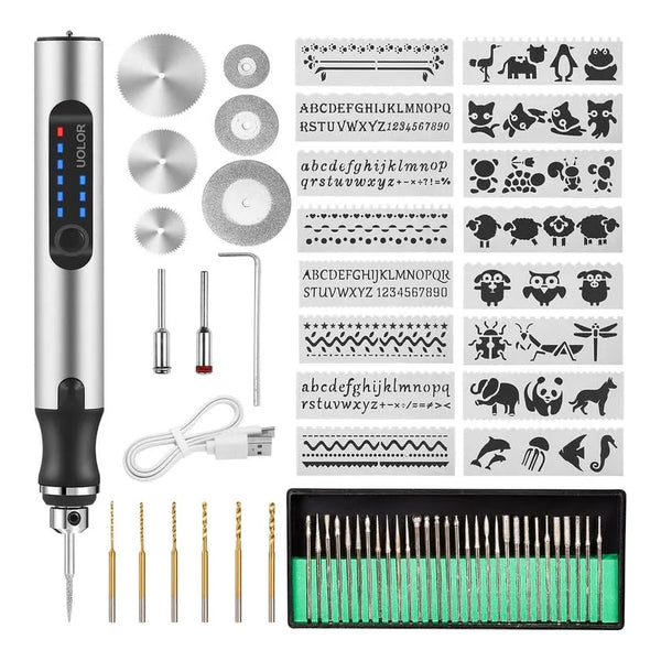 Grabador Eléctrico Inalámbrico Uolor Kit Multifuncional Con Recarga USB