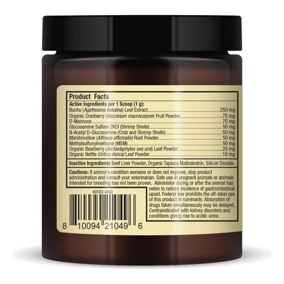 Soporte Urinario Con Arándano Y D-manosa Para Perros Bark Whiskers 90g