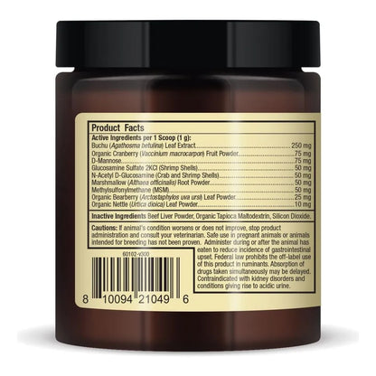 Soporte Urinario Con Arándano Y D-manosa Para Perros Bark Whiskers 90g