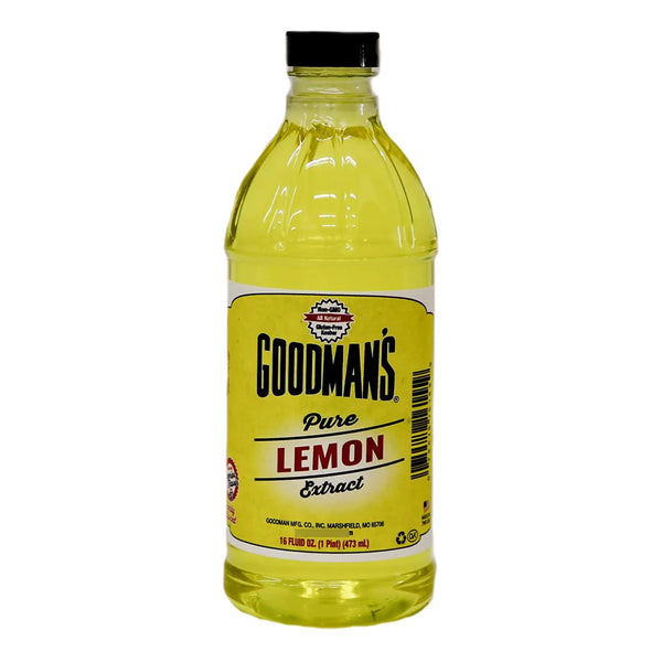 Extracto Puro De Limón Concentrado Goodmans 16 Oz Sin Gluten Y Kosher Para Cocinar