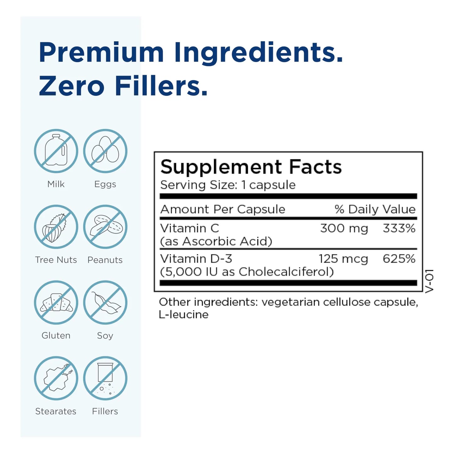 Vitamina D3 5000 IU 125 Mcg 90 Capsulas Apoya Funcion Cerebral Y Estado Nutricional