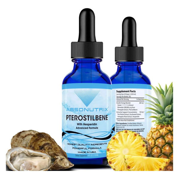 Absonutrix Pterostilbeno Con Hesperidina 390 Mg Liquido 4 Onzas 300 Porciones