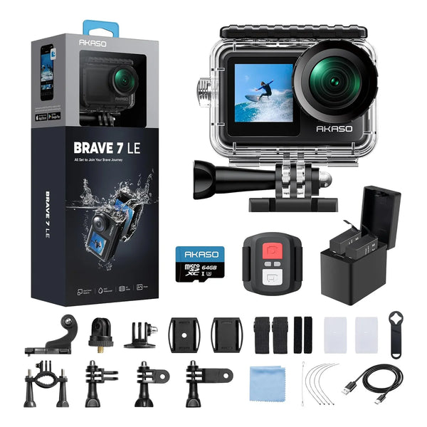 Akaso Brave 7 Le 4k30fps Microfono Externo Microsdxc 64gb