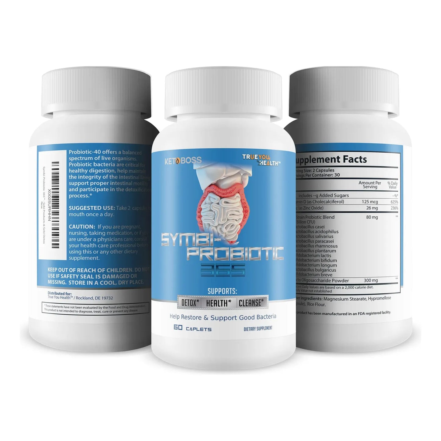 Probiótico Diario 365 Salud Intestinal Energía Bienestar 40 Mil Millones CFU