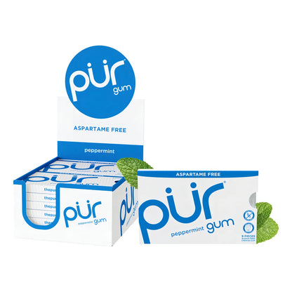 Pur Goma De Mascar Natural Sin Azúcar Con Xilitol 100 Frescura Intensa Y Cuidado Dental