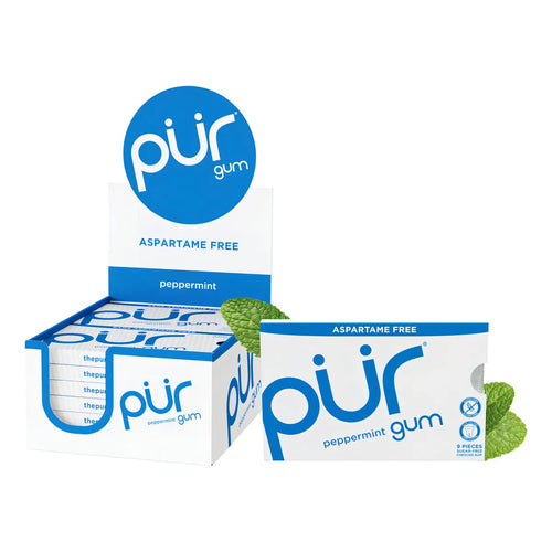 Pur Goma De Mascar Natural Sin Azúcar Con Xilitol 100 Frescura Intensa Y Cuidado Dental