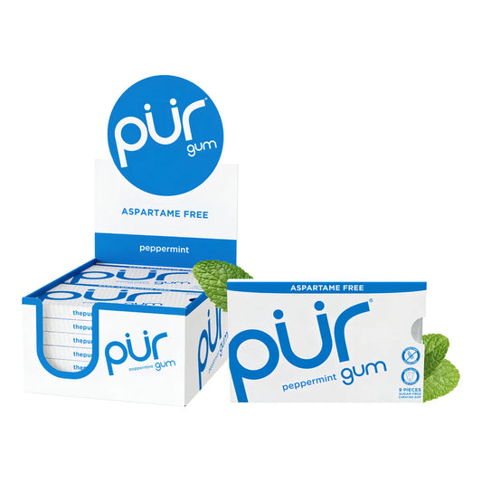 Pur Goma De Mascar Natural Sin Azúcar Con Xilitol 100 Frescura Intensa Y Cuidado Dental