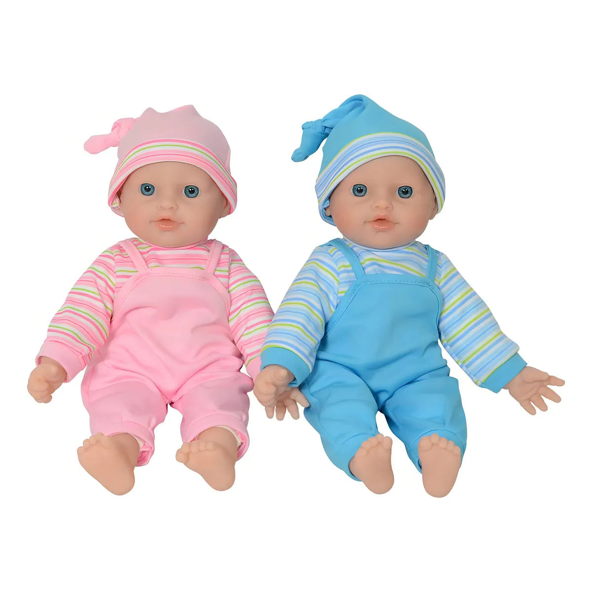 Muñeca Bebé Gemelos 12 Pulgadas The New York Doll Collection Cuerpo Suave Y Realista