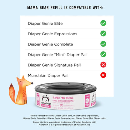 Recambios Perfumados Para Cubo De Pañales Diaper Genie 1080 Unidades Aroma Floral