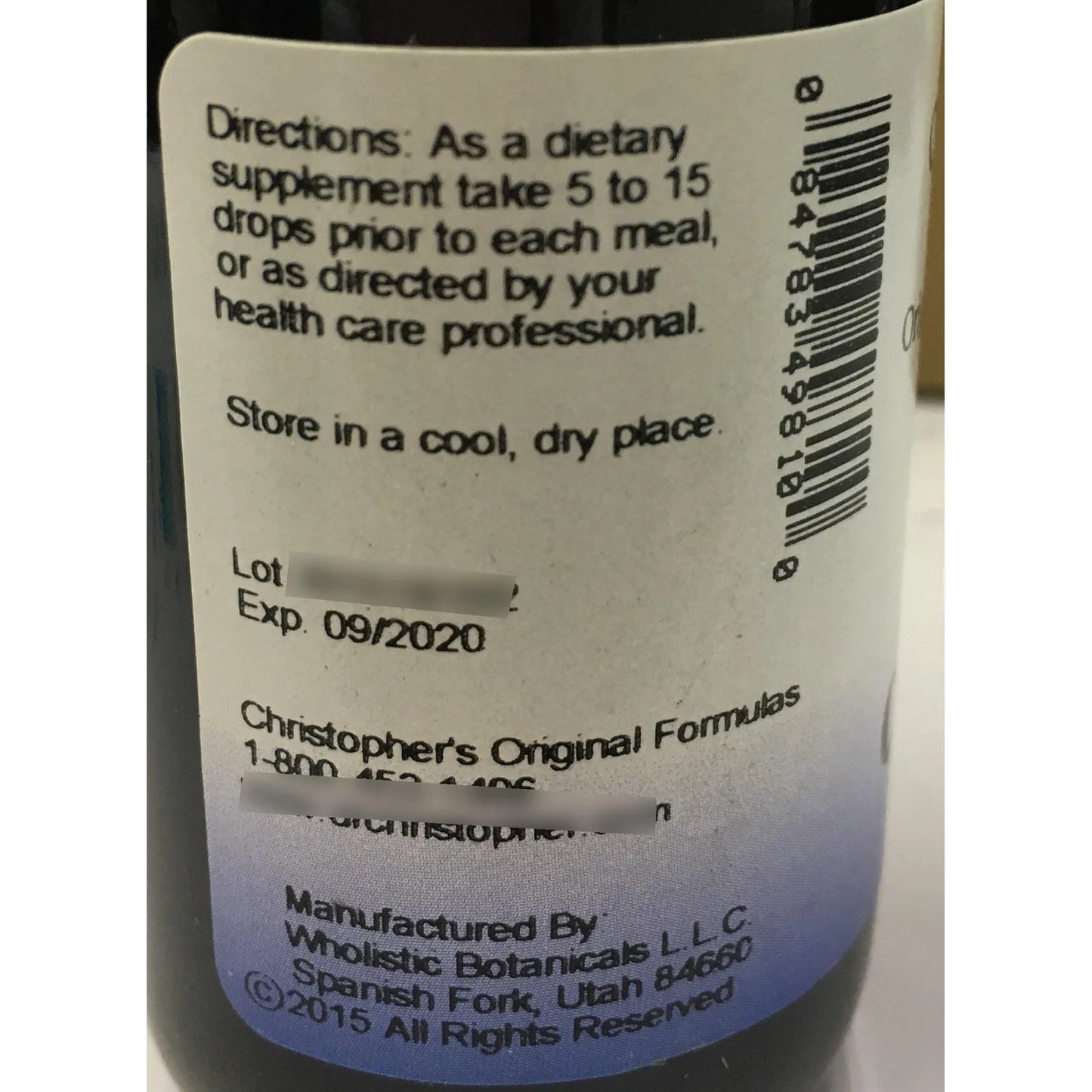 Extracto Liquido Revitalizante Circulacion Sanguinea 59 Ml Dr Christopher