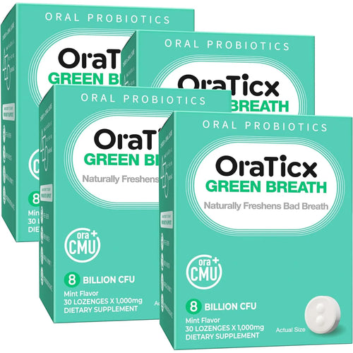 Probióticos Orales 8 Mil Millones CFU Salud Bucal Sabor Menta 30 Tabletas