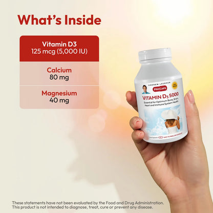 Vitamina D3 Alta Potencia Cápsulas Pequeñas Salud Huesos Y Musculos