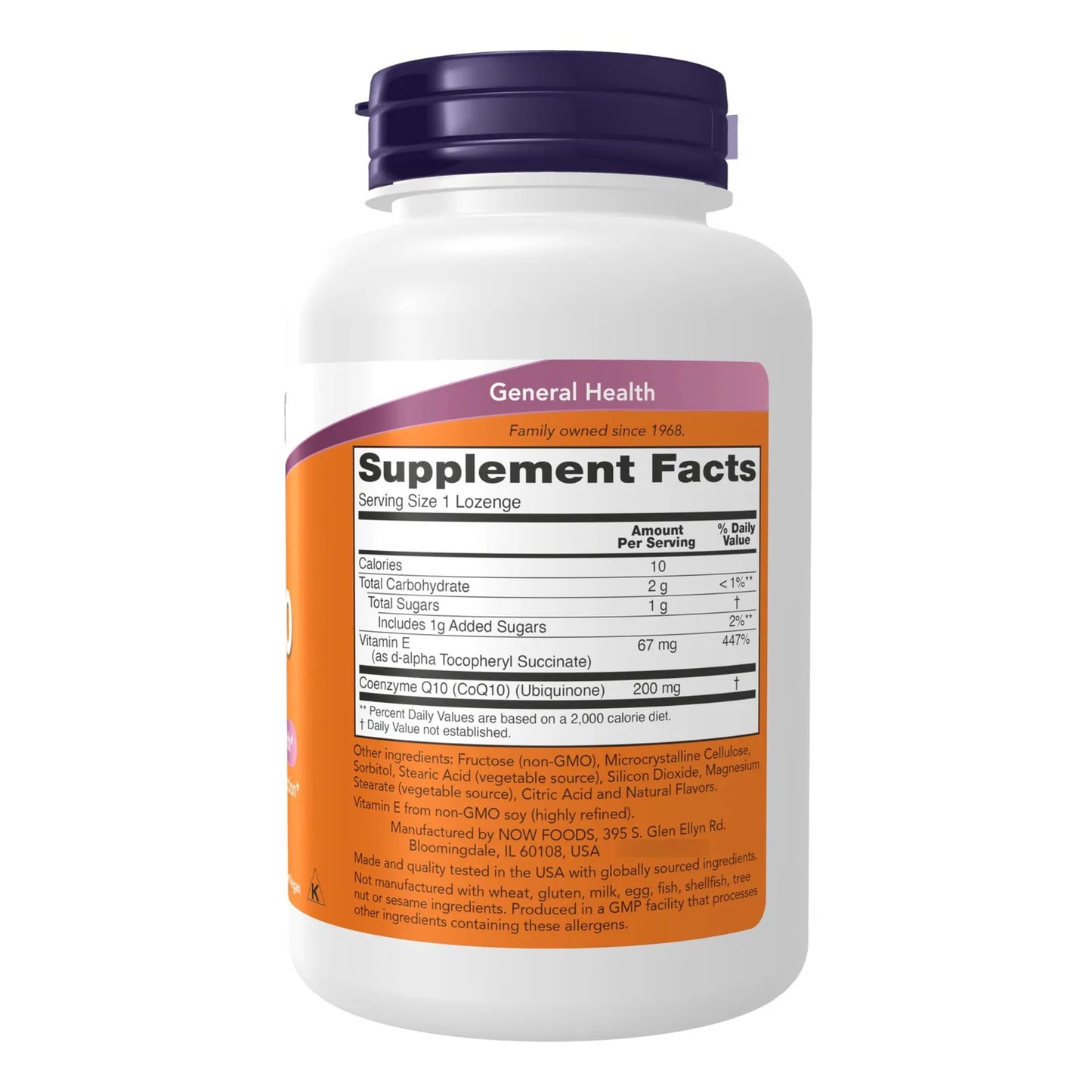 NOW Suplementos CoQ10 200 Mg Grado Farmacéutico All Trans 90 Pastillas