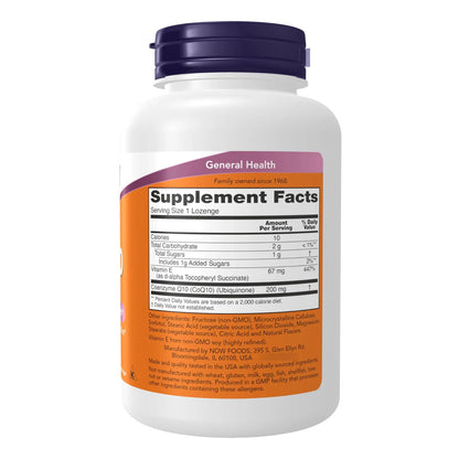 NOW Suplementos CoQ10 200 Mg Grado Farmacéutico All Trans 90 Pastillas