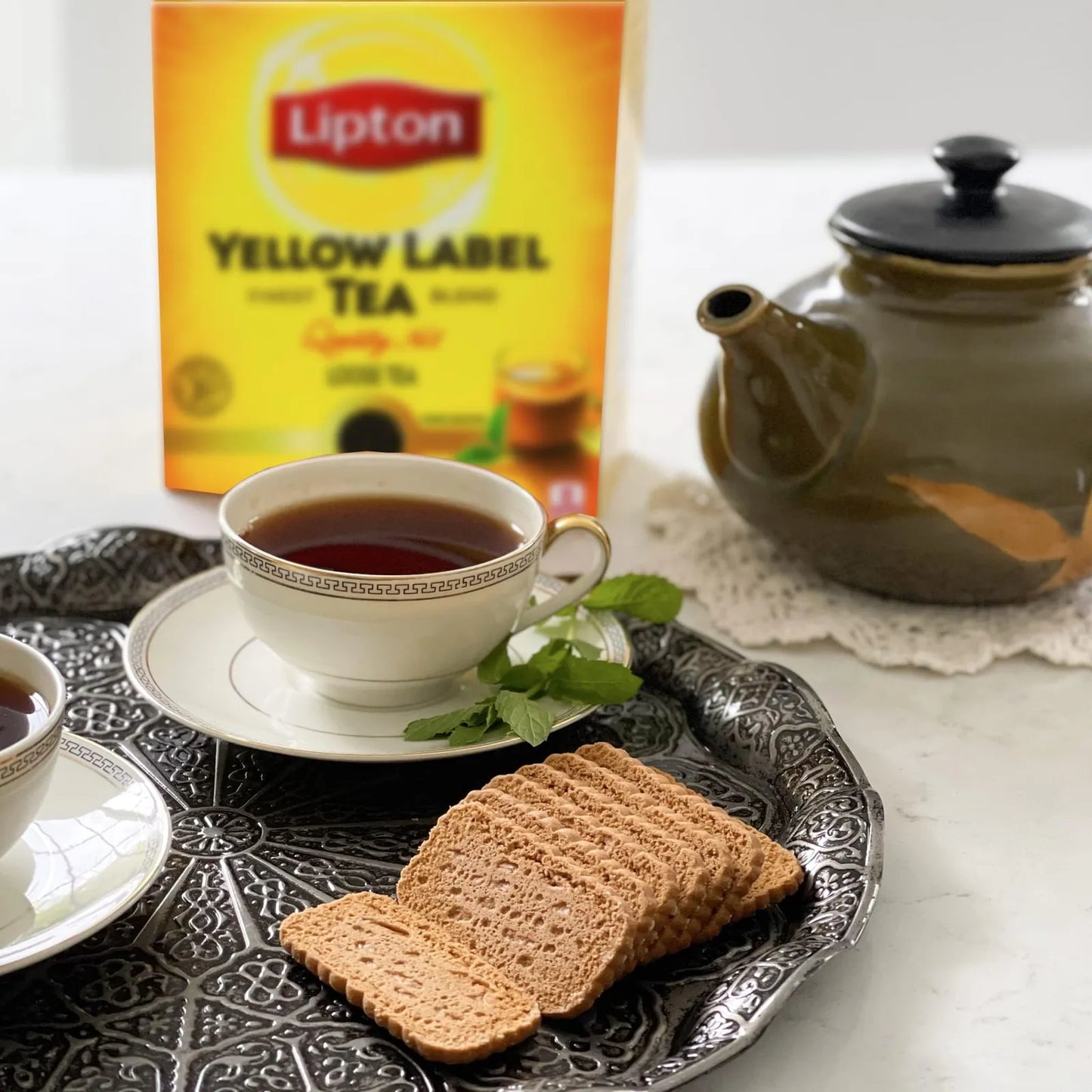 Té Lipton Yellow Label International Blend 900g Sabor Suave Aromático