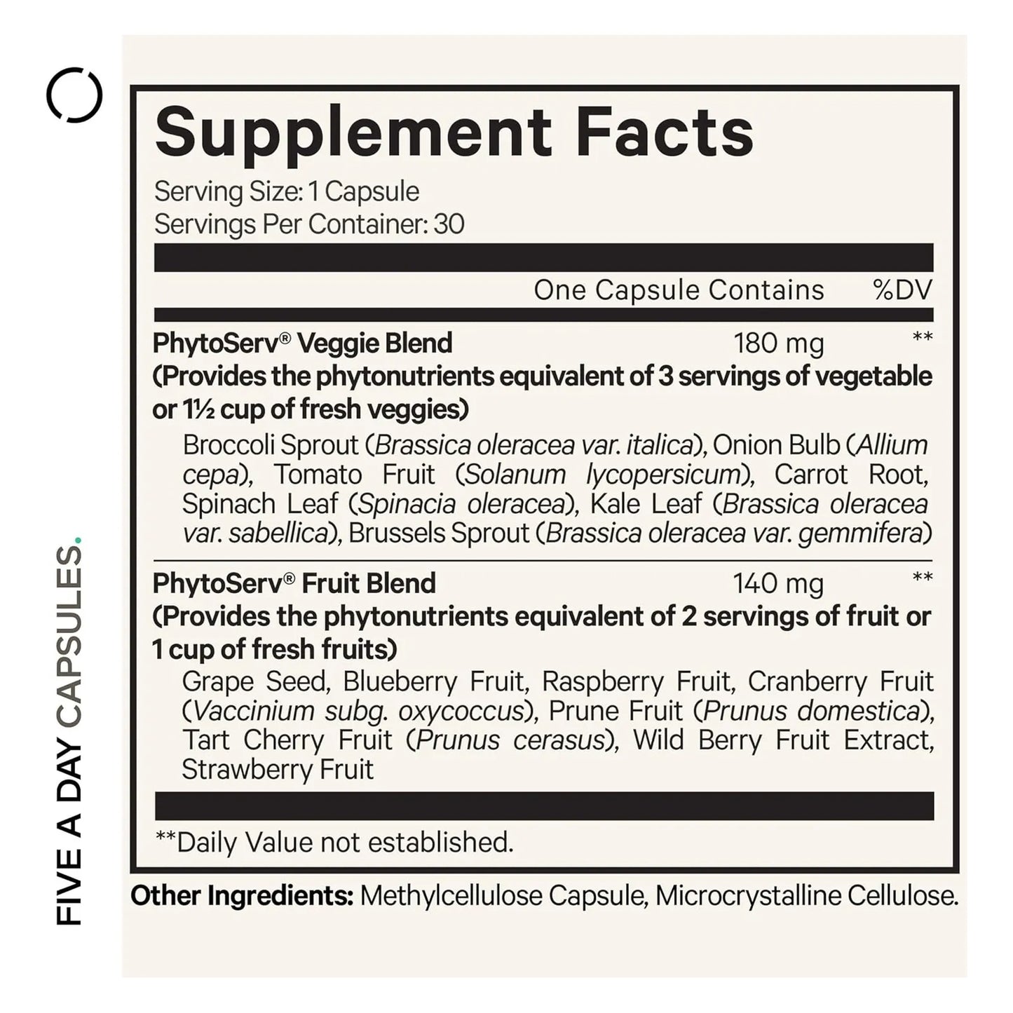 Capsulas De Frutas Y Verduras Integra 15 Variedades En Una Suplemento Nutricional