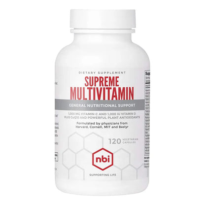 Supreme Daily Multivitaminico Con Vitaminas A C D E K B6 B12 120 Capsulas