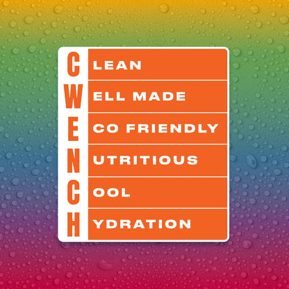 Cwench Hydration Remolino Arcoiris Bebida Deportiva 12 Pack 16.9oz Hidratacion Instantanea Con Electrolitos Y Vitaminas