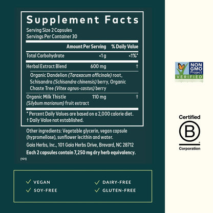 Suplemento Soporte Hormonal Vitex Berry Schisandra 60 Cápsulas Equilibrio Natural