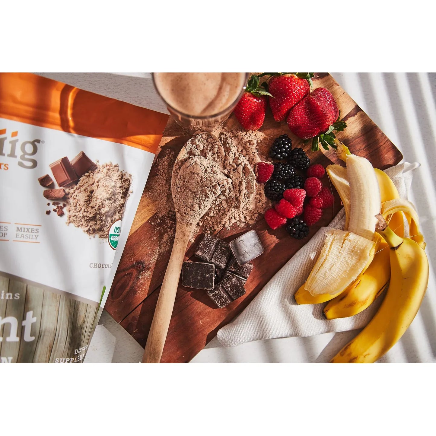 Proteína Vegetal Granos Antiguos Orgánicos Chocolate 27 Libras Energía Sostenible