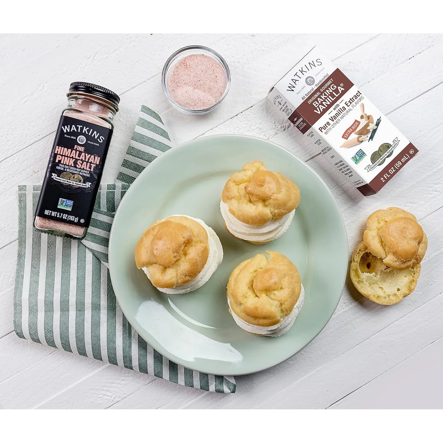 Sal Rosa Del Himalaya Fina Watkins Paquete De Tres Especias Gourmet