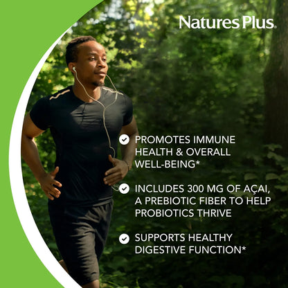 Natures Plus Ultra Probiotics Suplemento Digestivo 30 Cápsulas Vegetarianas Salud Intestinal
