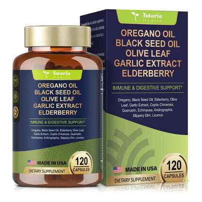 Aceite De Orégano Con Semilla Negra Cápsulas Refuerzo Inmunológico Natural