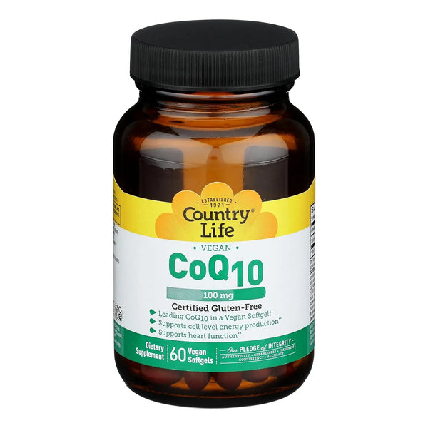 Coq10 100 Mg 60 Capsulas Blandas Country Life Salud Cardiaca Energia