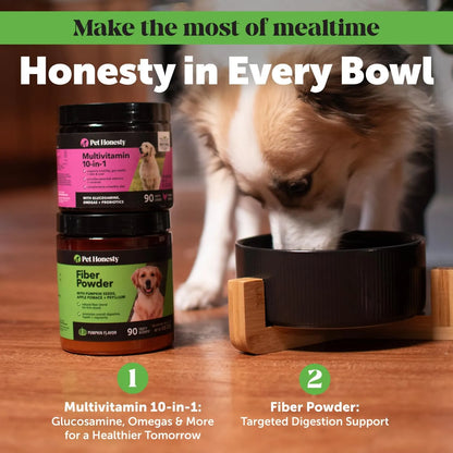 Suplemento Fibra De Calabaza En Polvo Con Probióticos Para Perros Digestión Saludable