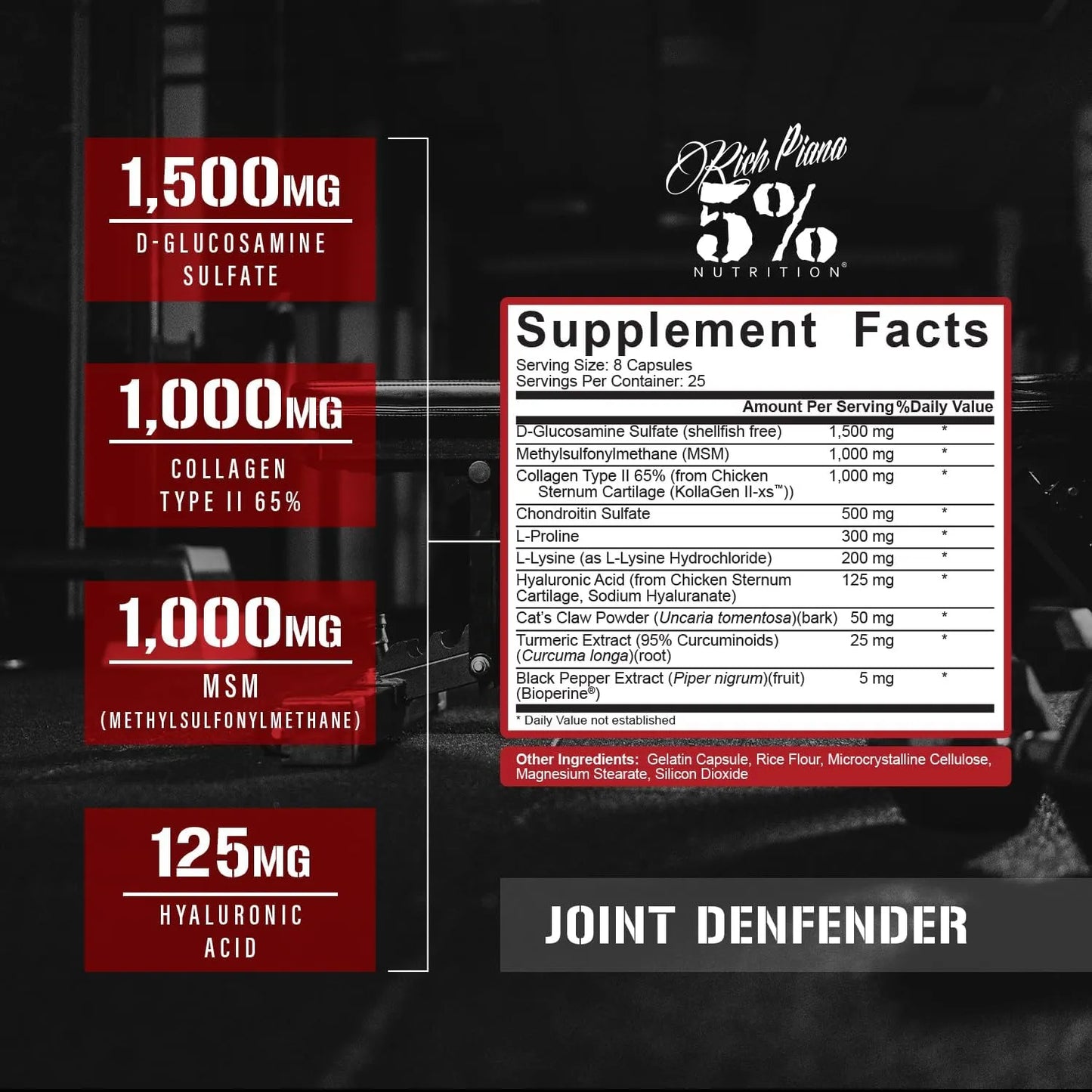 Defensor Articular 5 Nutrition Colageno Glucosamina Condroitina 200 Capsulas