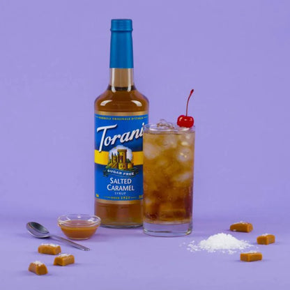 Sirope Caramelo Salado Torani 750 Ml Sabor Dulce Y Salado Sin Azucar