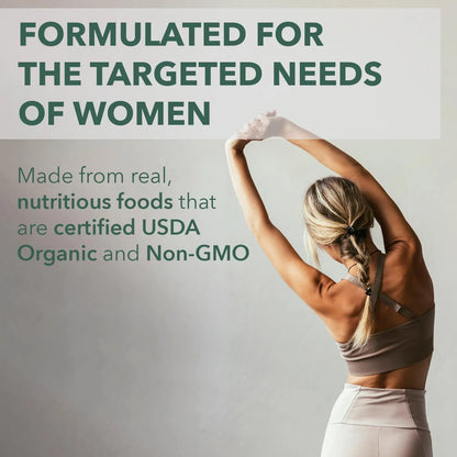 Multivitaminico Organico Diario Para Mujeres Energia Y Belleza 60 Tabletas