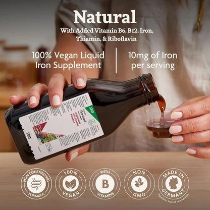 Floravital Iron Herbs Suplemento Liquido Vegano Con Hierro Y Vitaminas 500 Ml